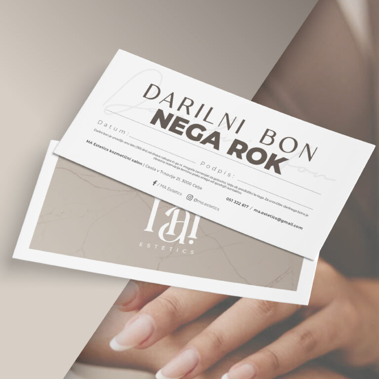 Darilni bon nega rok - Ma Estetics