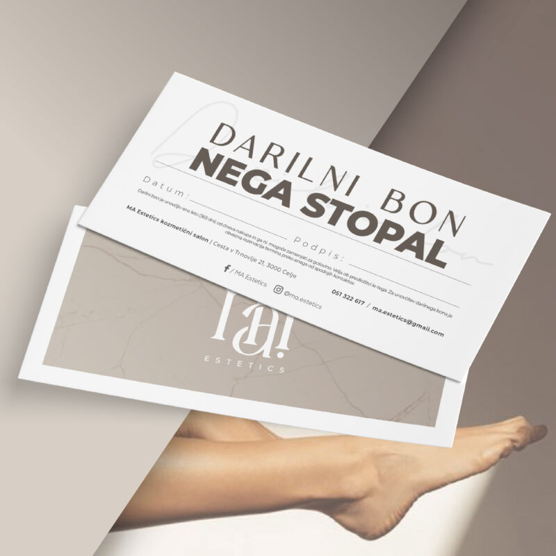 Darilni bon nega stopal - Ma Estetics