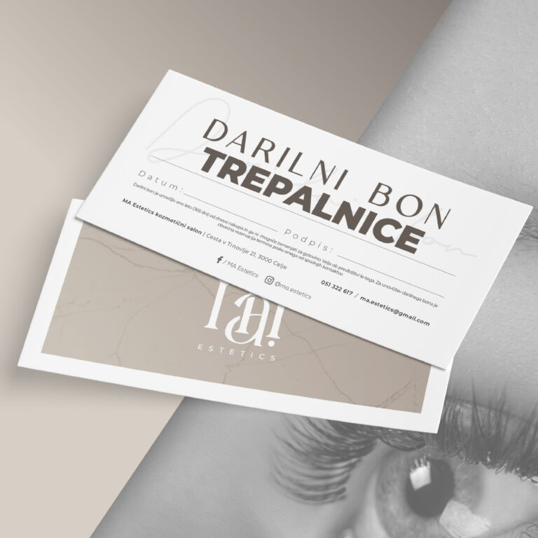 Darilni bon trepalnice - Ma Estetics